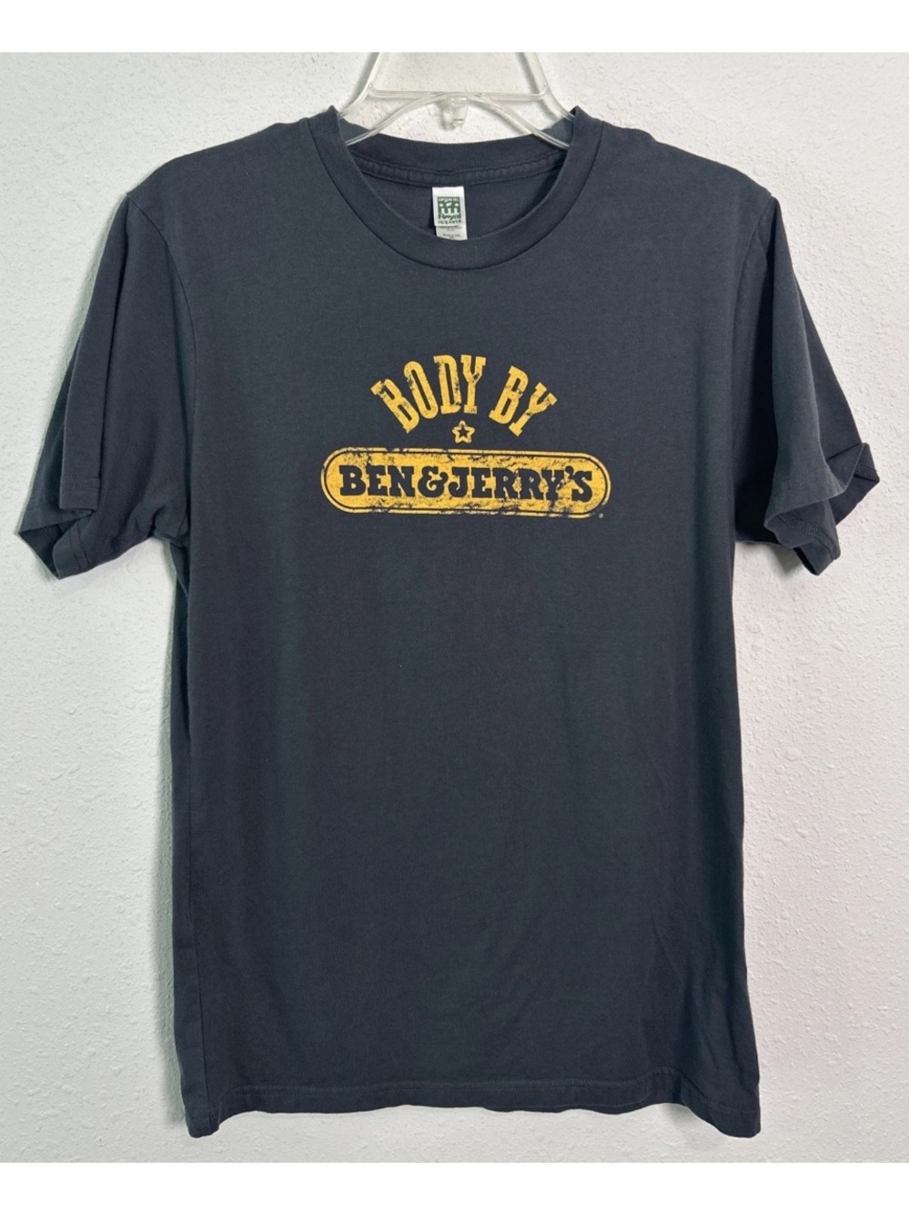Ben & Jerry’s Navy Blue “Body By Ben And Jerry’s” Men’s Med T-Shirt Made In USA